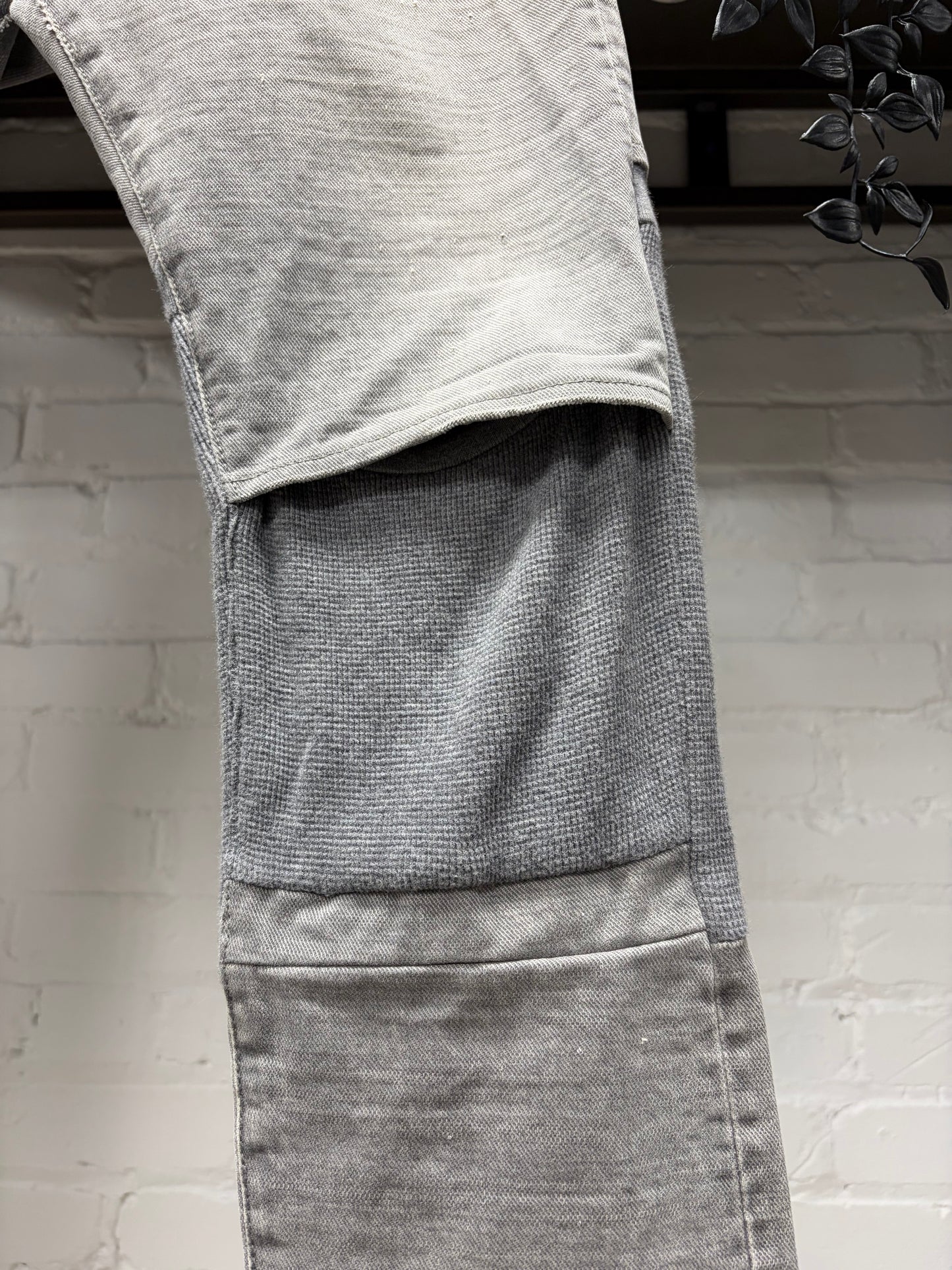 SS2012 Undercover ‘Thermal Knit’ Grey Hybrid Skinny Jeans