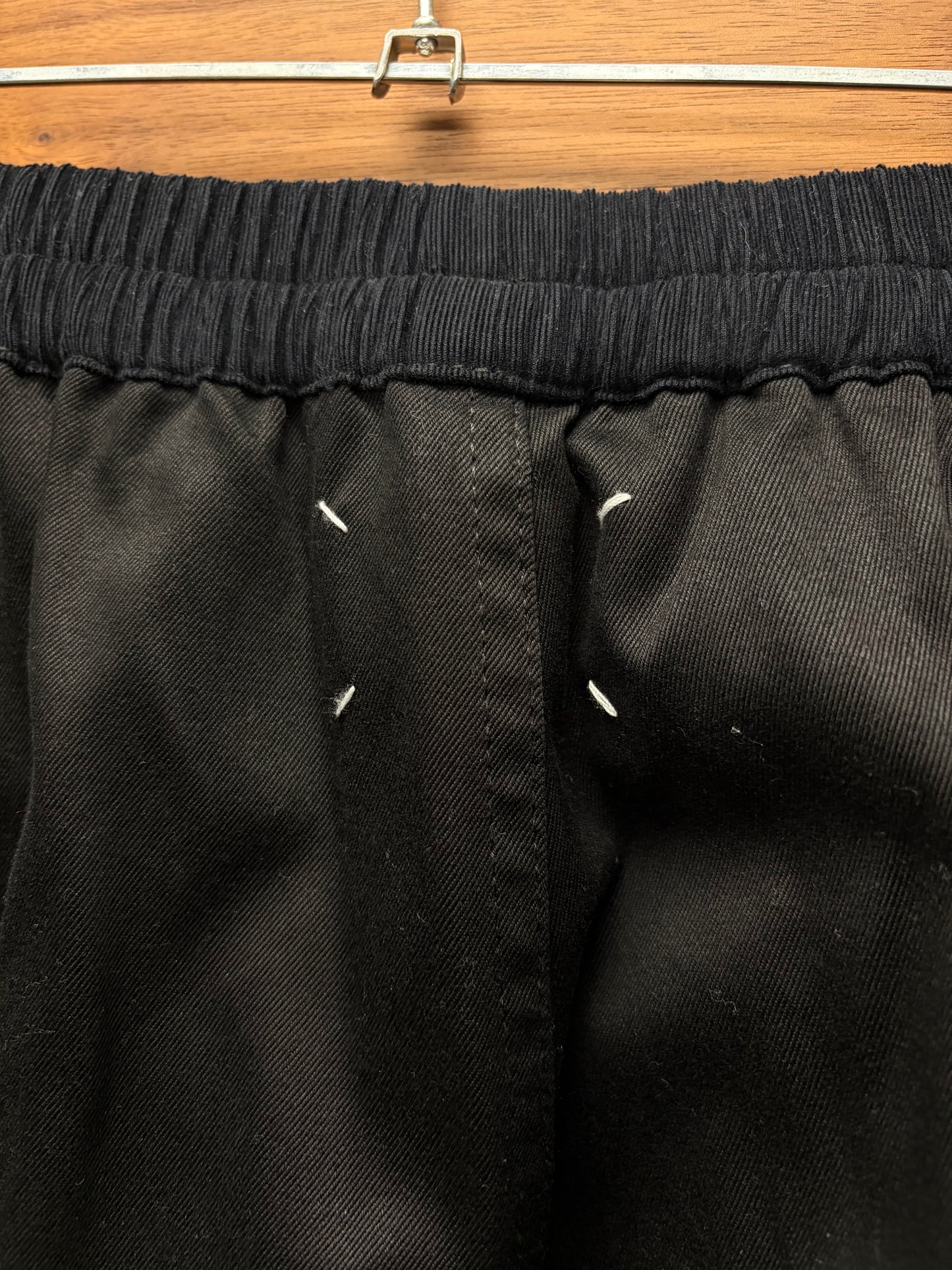 SS2024 Maison Margiela Wide Leg Black Drawstring Pants
