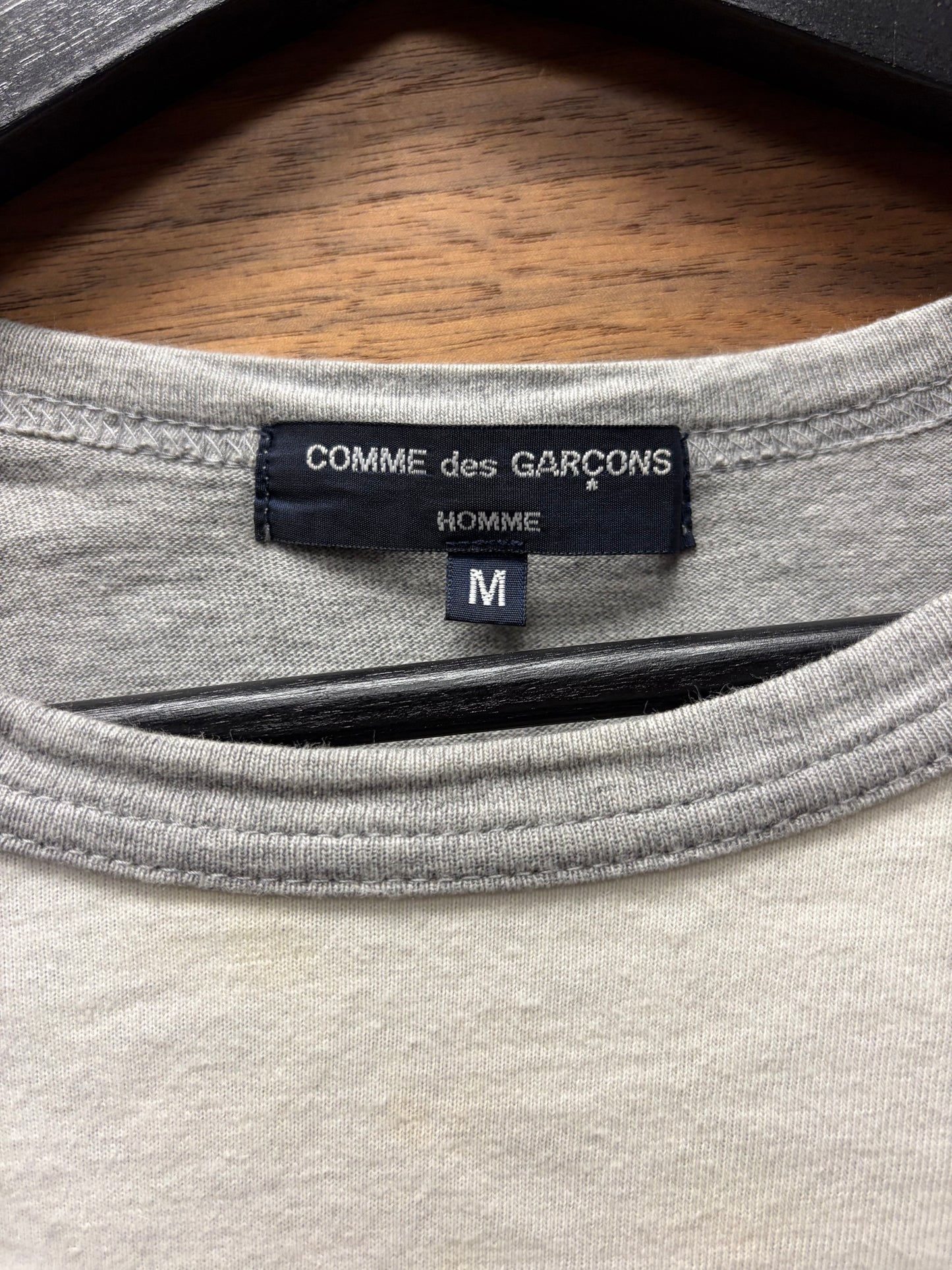 2008 Comme Des Garçons Homme ‘Patchwork’ Panelled Cotton Geometric Long Sleeve Shirt