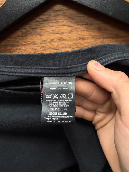 Number (N)ine ‘Fender Logo’ Black Paisley Graphic T-Shirt