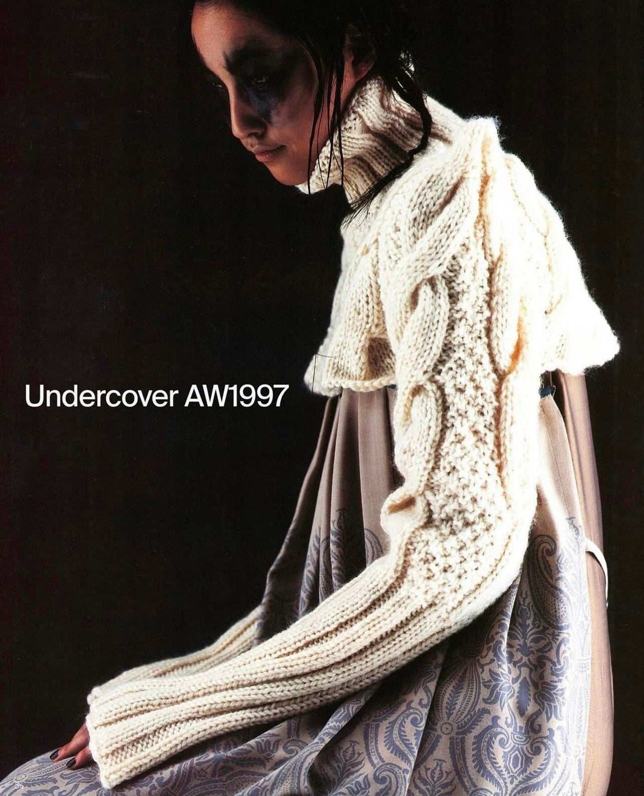 Autumn Winter 1997 Undercover Bleached ‘Vomit’ Denim.