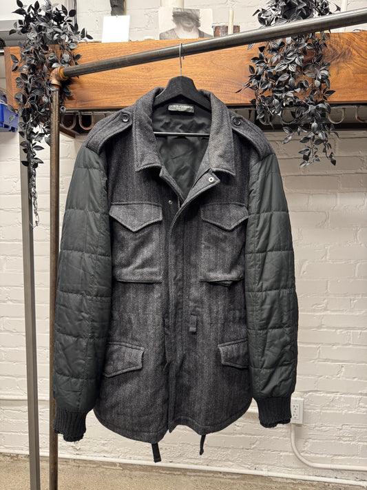 2000s Dolce & Gabbana Wool/Down Fill Hybrid ‘Hunting’ Jacket