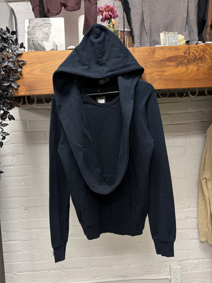 AW2005 Dior Homme by Hedi Slimane ‘In the Morning’ Scarf Attached Hooded Sweatshirt