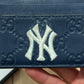 2018 Gucci x MLB New York Yankees GG Monogram Cardholder Wallet