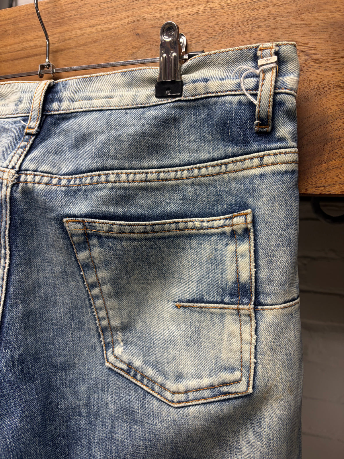 Dior Homme ‘Bleach’ Light Washed Blue Skinny Jeans