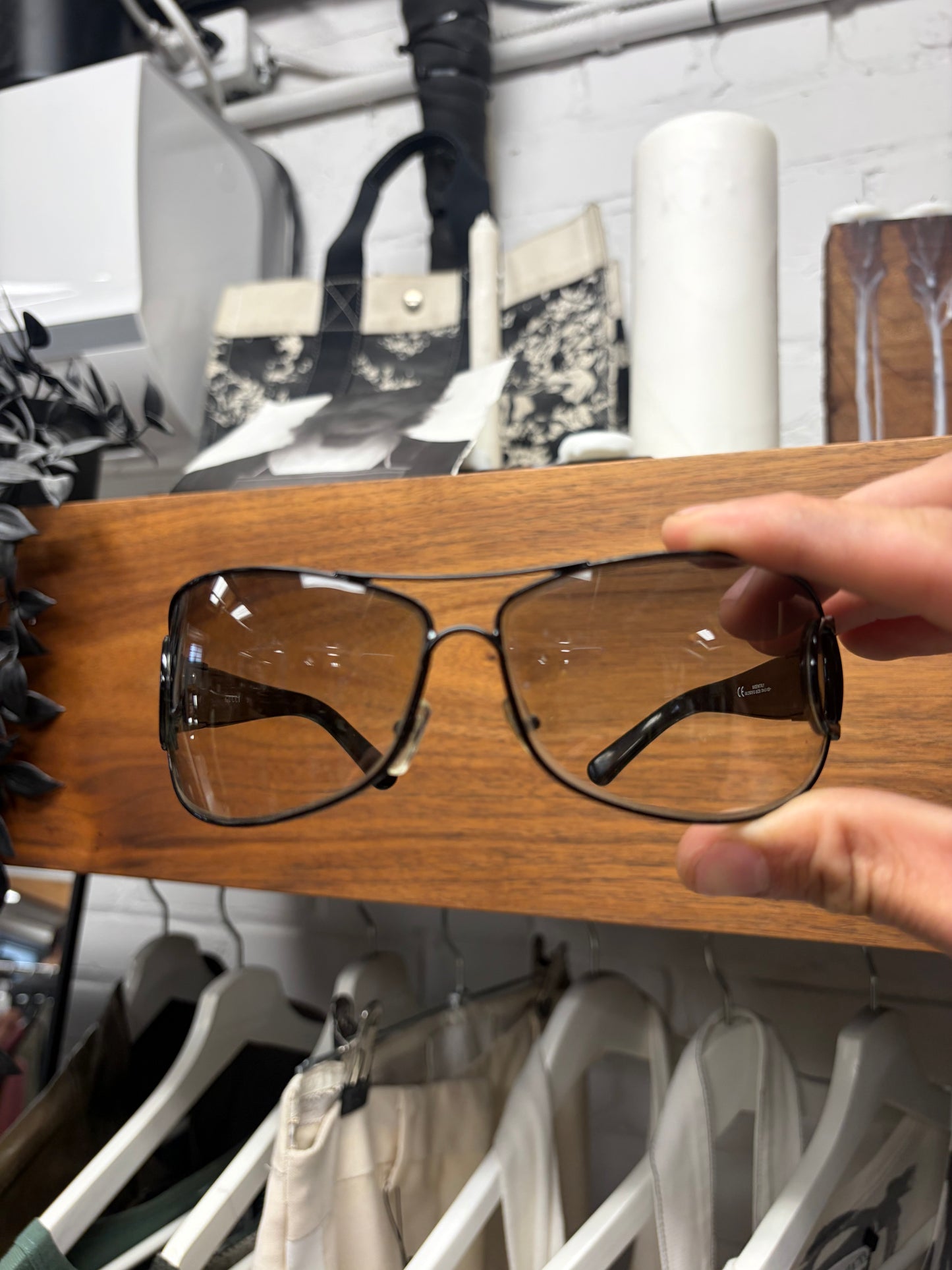 Gucci Black Guccisima Monogram ‘Horsebit’ Sunglasses