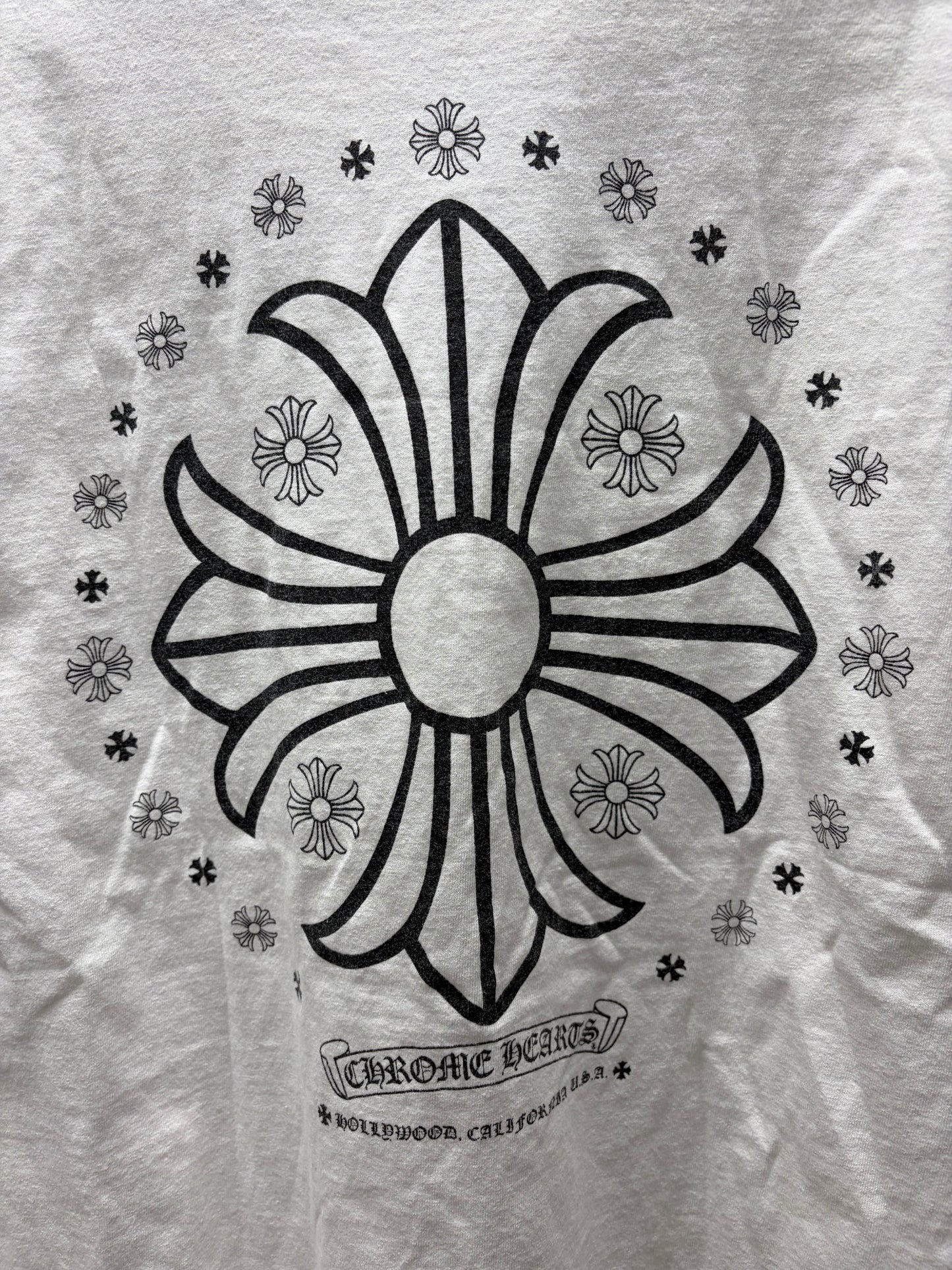 Chrome Hearts ‘California’ Plus Cross White Graphic T-Shirt