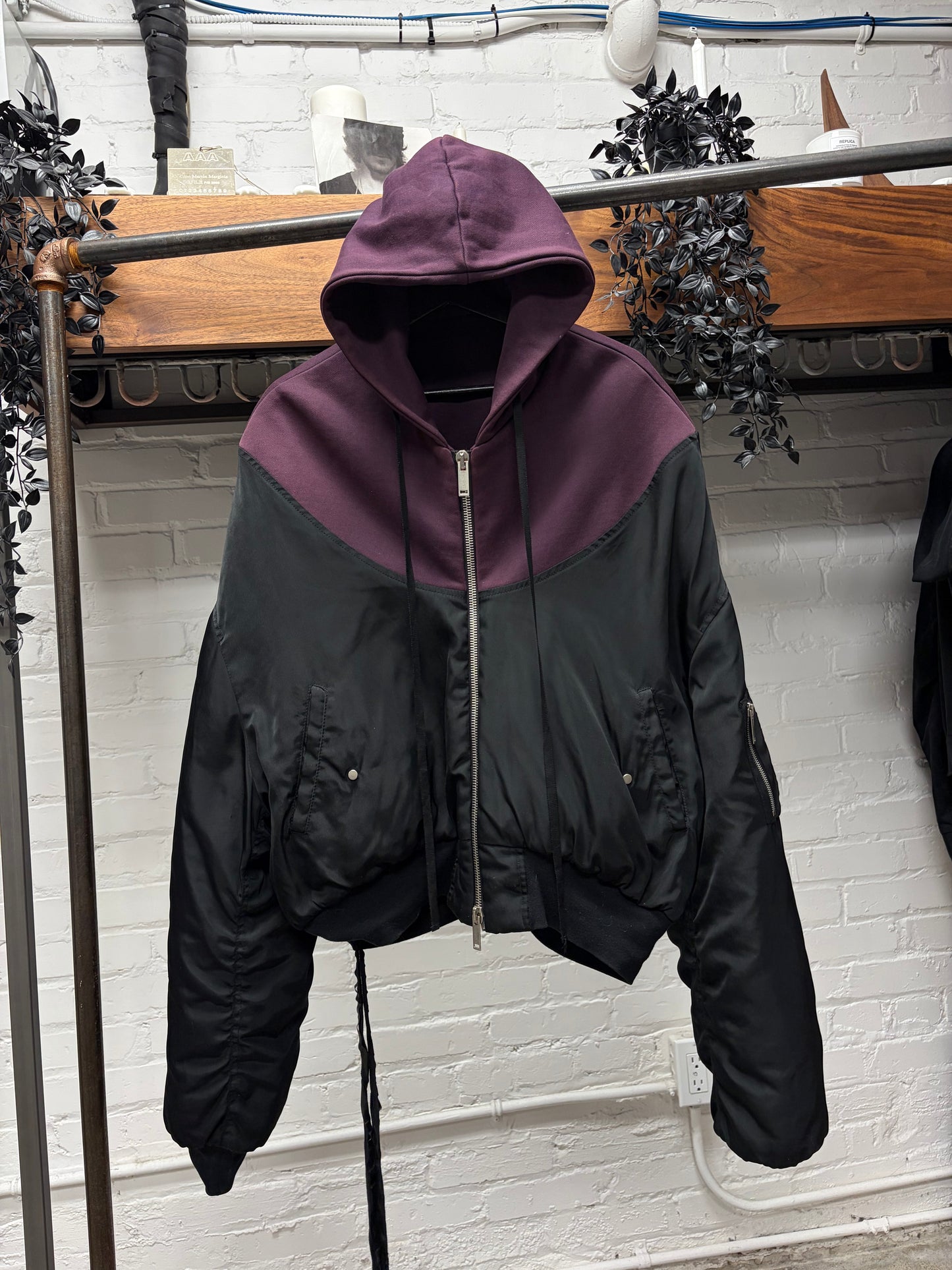Ben Taverneti ‘Unravel Project’ Hybrid Hooded Bomber Jacket