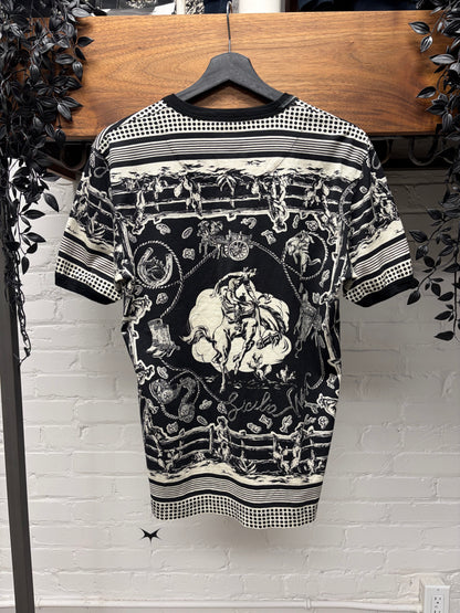 SS2018 Dolce & Gabbana ‘Sicilio Cowboy’ Western Graphic T-Shirt