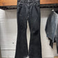 Rick Owens DRKSHDW ‘Bolans’ Bootcut Waxed Black Flared Denim