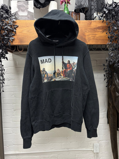 SS2018 Undercover ‘Spiritual Noise’ Black Religious Portrait Pullover Hoodie