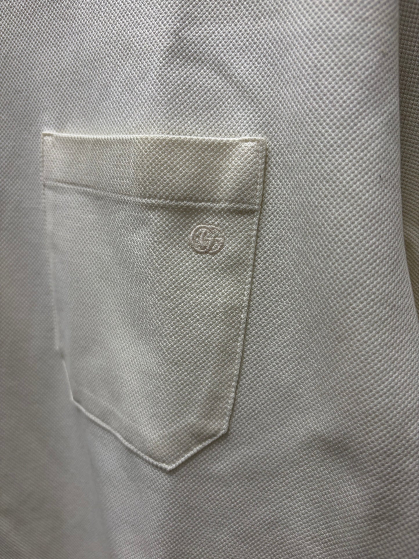 2024 Gucci ‘Piqué’ Color Blocked White Polo