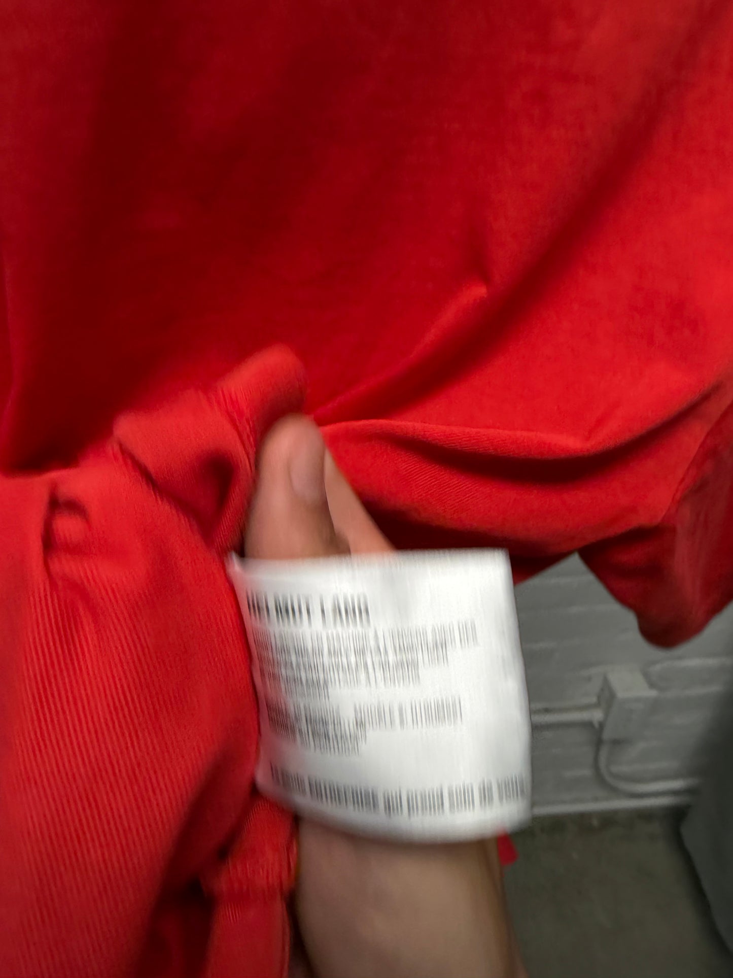 Helmut Lang by Shayne Oliver Red/Black Oversized Logo T-Shirt