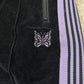 Needles Black/Purple Velour Striped Track Pants
