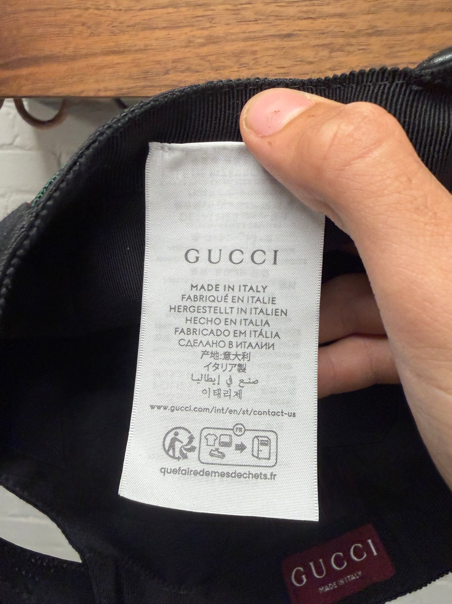 Gucci Modern Canvas Monogram Strap-Back Baseball Cap