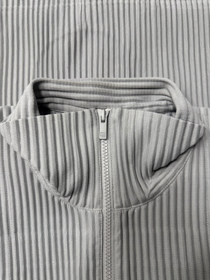 Issey Miyake Homme Plisse Pleated Grey Track Jacket