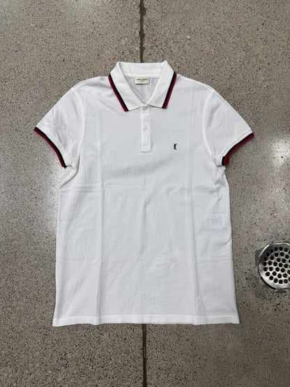 SS2016 Saint Laurent ‘YSL’ Logo Polo
