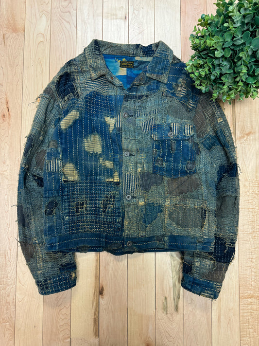 SS2024 Kapital ‘Boro’ Patchwork Repaired Denim Jacket