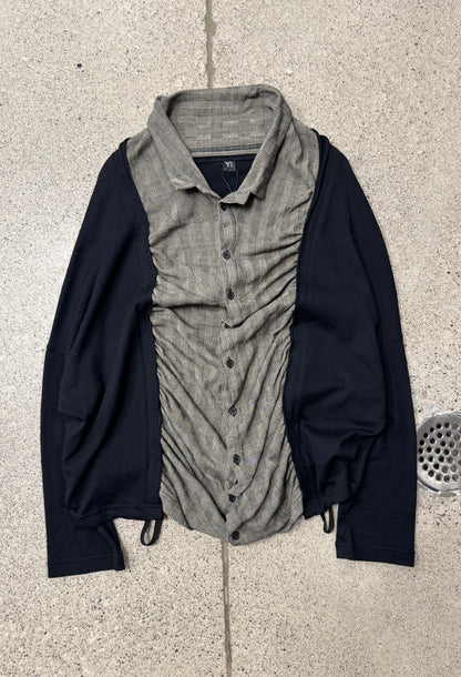 Vintage Yohji Yamamoto Y’s Bunched Button Down Cardigan Sweater