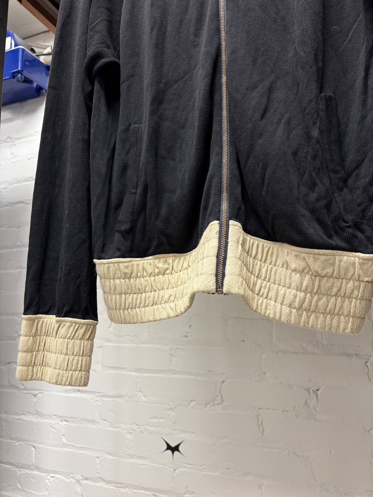 SS2002 Jean Paul Gaultier ‘Vrai/True’ Rayon Zip-Up Sweater with Ribbed Hem