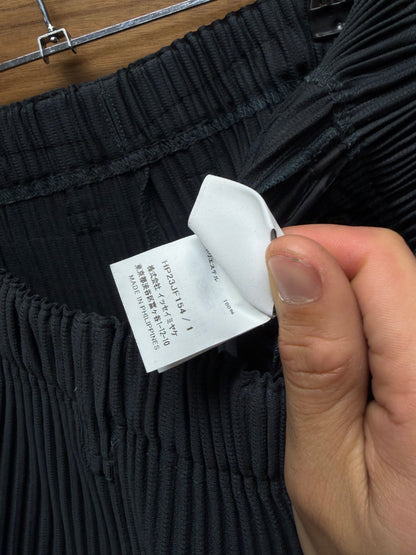 Issey Miyake ‘Homme Plisse’ Dark Grey Pleated Straight Cut Trousers