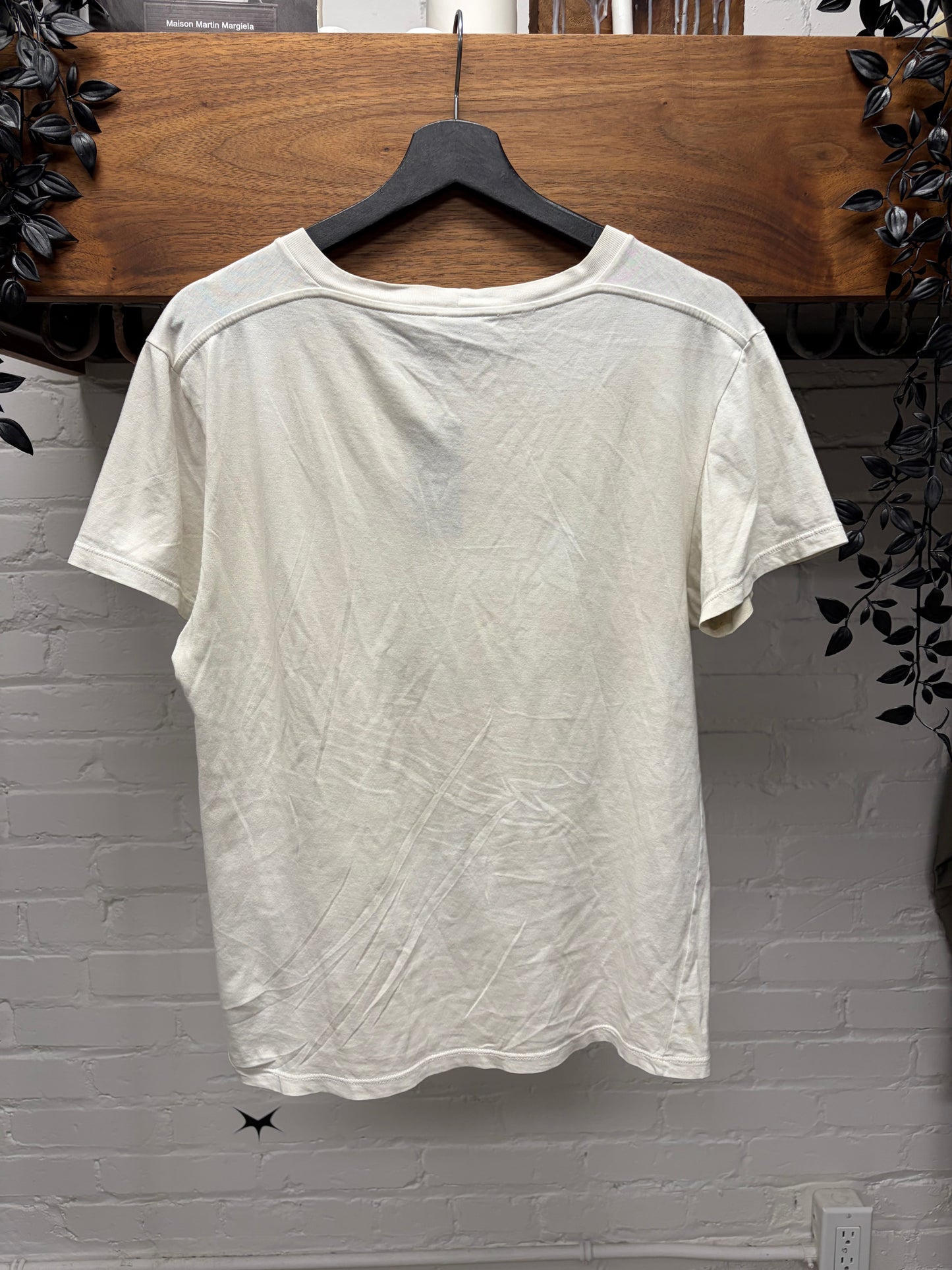 2015 Saint Laurent ‘Bloodluster’ White Fangs Graphic T-Shirt