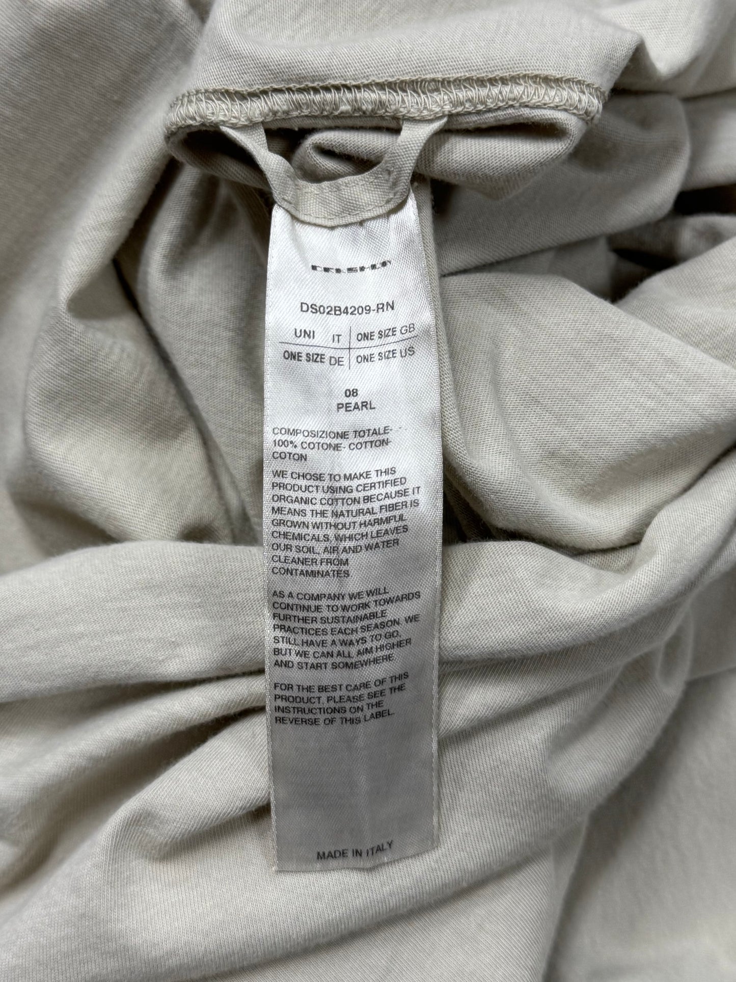 Rick Owens DRKSHDW ‘Jumbo’ Pearl Oversized T-Shirt