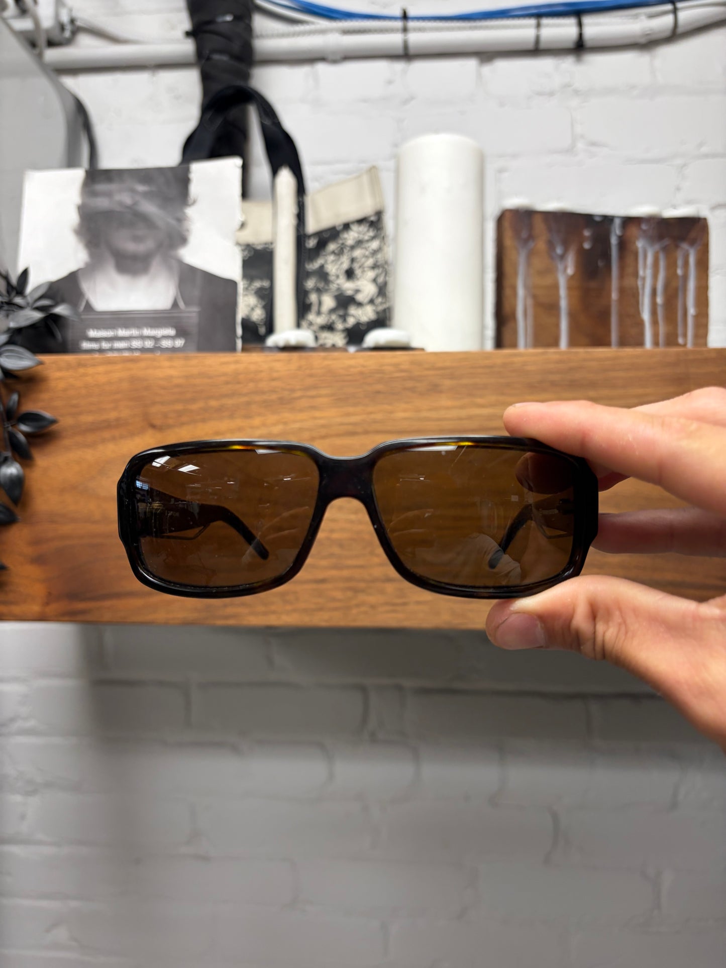 Dior Homme ‘Black Tie 51/S’ Tortoiseshell Box Shape Sunglasses