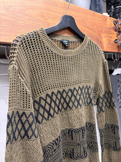 Vintage Jean Paul Gaultier ‘Mixed Patterns’ Cutout Knit Sweater