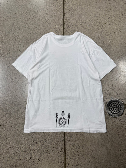 Chrome Hearts ‘Foti’ Skull Motif White Graphic T-Shirt