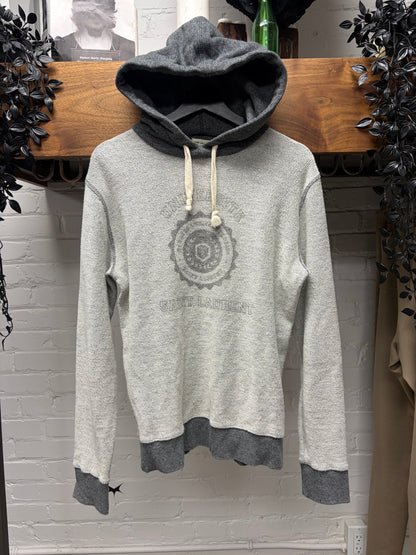 AW2017 Saint Laurent ‘YSL University’ Grey Pullover Hoodie