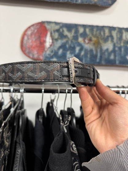 Goyard ‘Fregate’ Black Monogram Belt