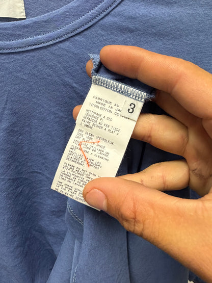 Yohji Yamamoto ‘Pour Homme’ Blue Short Sleeve Cotton T-Shirt