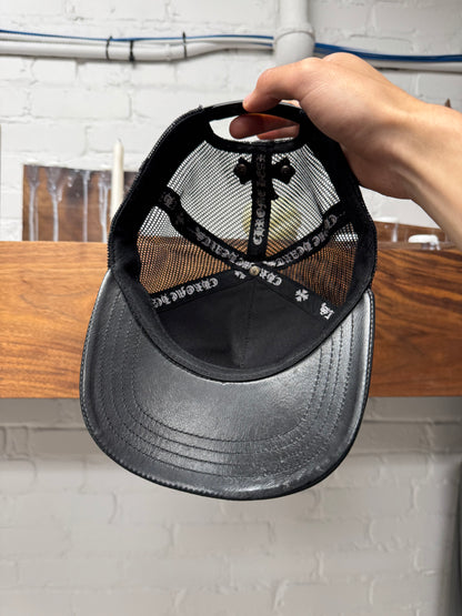 Chrome Hearts ‘Cemetery’ Leather Cross Patch Trucker Hat