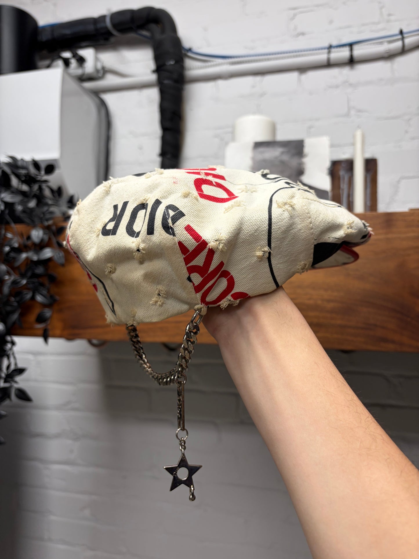 2004 Dior by John Galliano ‘Hardcore’ Pierced Beret