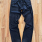 2000s Jean Paul Gaultier Homme Padded Silk Biker Trousers