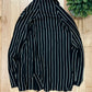 Haider Ackermann Black/White Striped Wool Cardigan