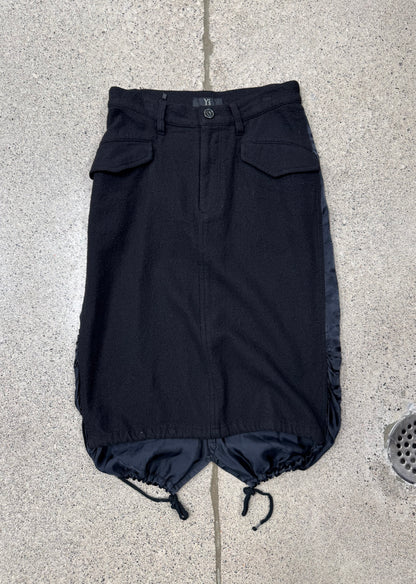 Yohji Yamamoto ‘Y’s’ Fishtail Wool/Silk Parachute Skirt