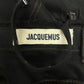 Jacquemus Belted Waist Wide Leg Black Denim