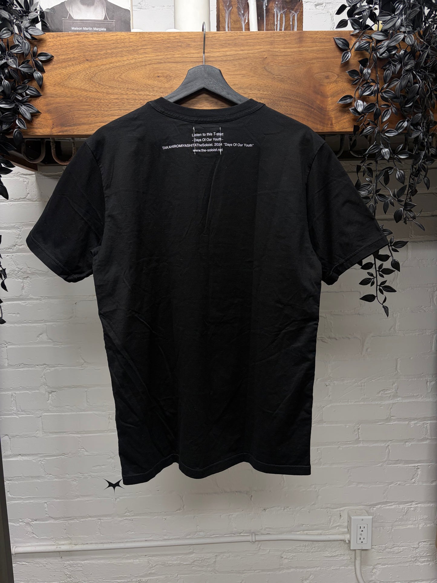 Takahiro Miyashita the Soloist ‘Days of Our Youth’ Black/White Graphic T-Shirt