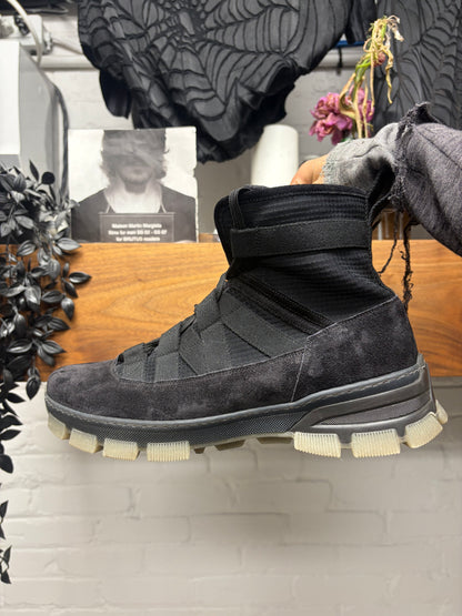 Loewe Black Suede High Top Athletic Hiking Boots
