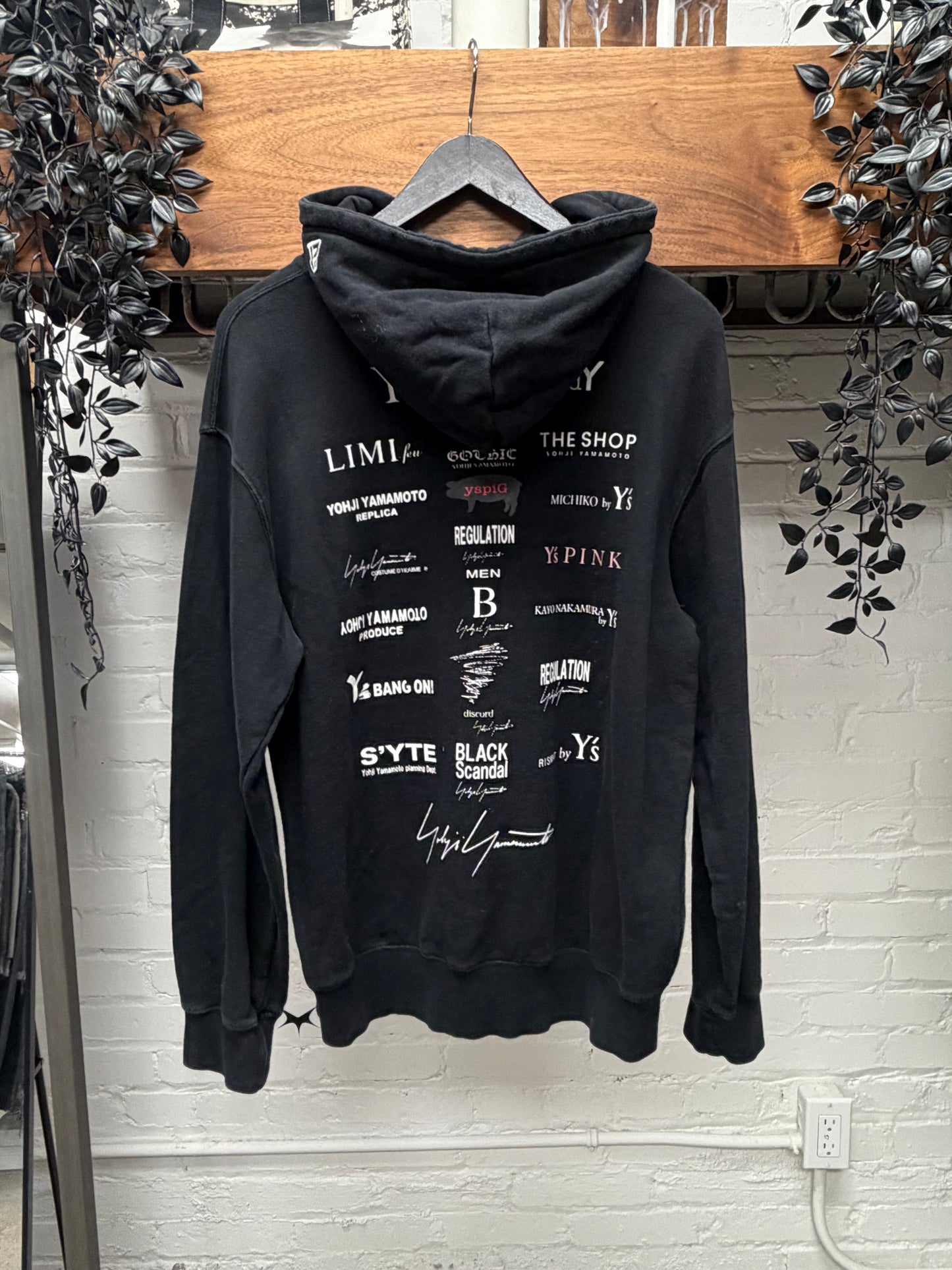 Yohji Yamamoto x New Era ‘Brand Iconography’ Black Pullover Hoodie