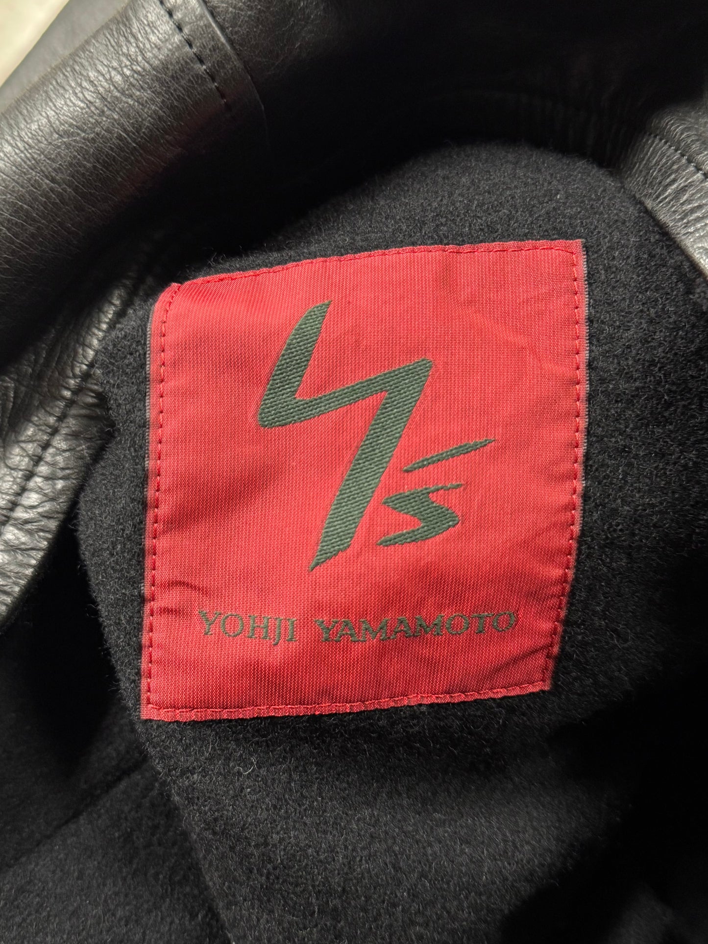 Vintage Yohji Yamamoto Y’s ‘Horse Hide’ Belted Leather Jacket