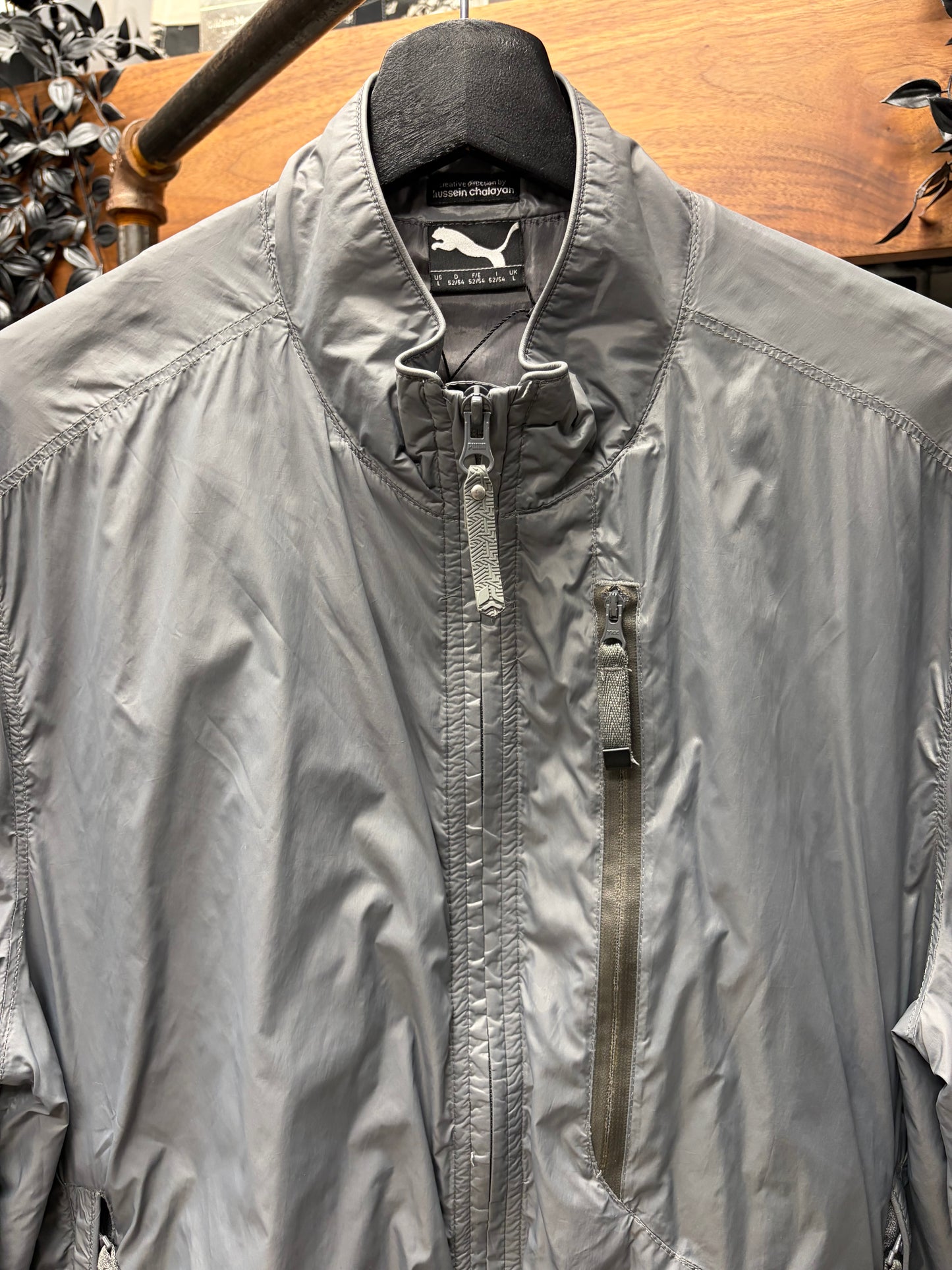 Hussein Chalayan x Puma Grey Nylon Shell Track Jacket