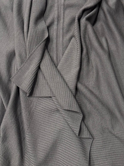 AW2012 Rick Owens ‘Mountain’ Dust Brown Ribbed Wool Cardigan