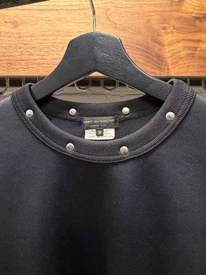 2016 Comme Des Garçons Homme Plus ‘Studded Collar’ Black Sweatshirt