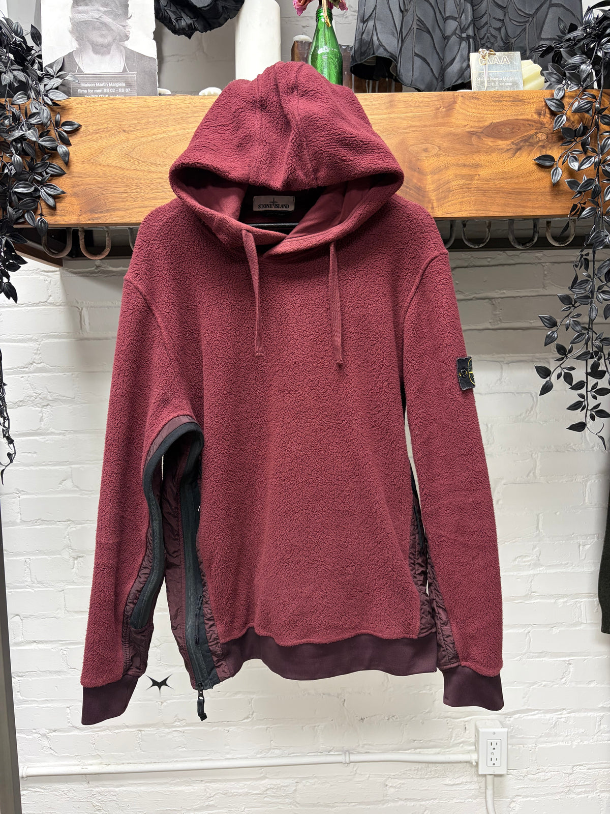 2007 Stone Island ‘Under-Arm Zip’ Red Badge Patch Pullover Hoodie