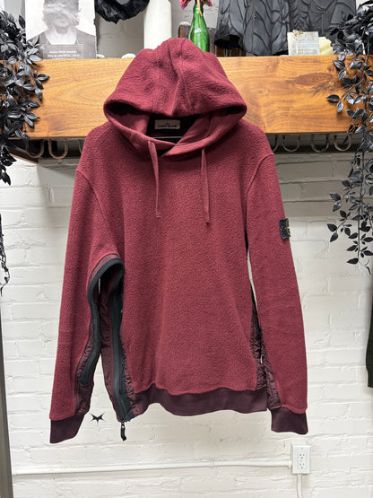 2007 Stone Island ‘Under-Arm Zip’ Red Badge Patch Pullover Hoodie
