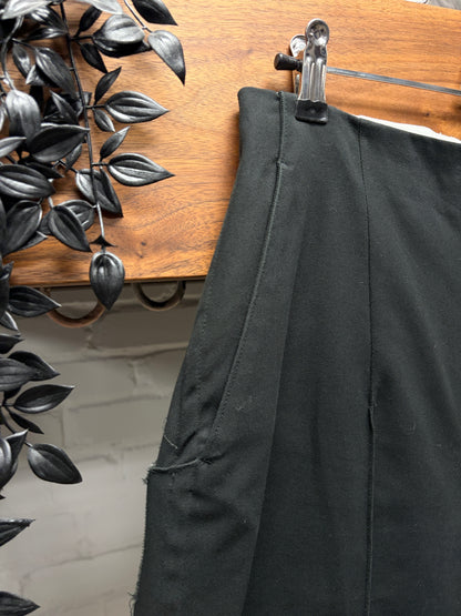 Yohji Yamamoto Y’s Wide Leg Black ‘Sarousel’ 3/4 Length Trousers