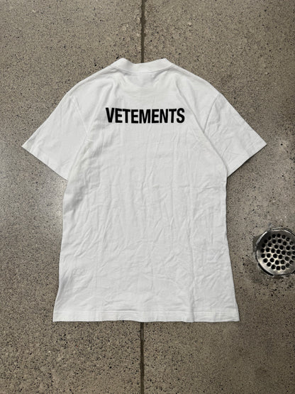 AW2018 Vetements ‘Staff’ Logo T-Shirt